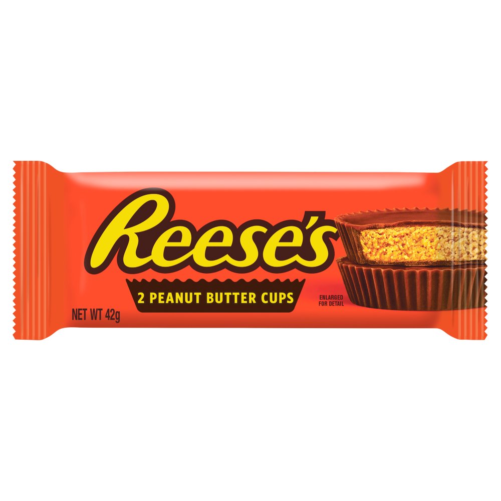 MASReese's Milk Chocolate and Peanut Butter Cups, 2 Pack, 42g-Food