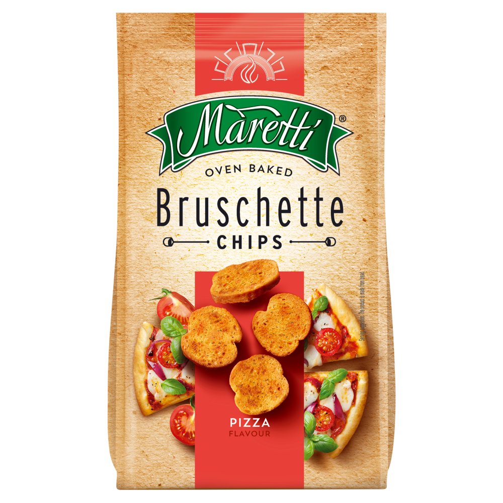 MASMaretti Oven Baked Bruschette Chips Pizza Flavour 70g-Food