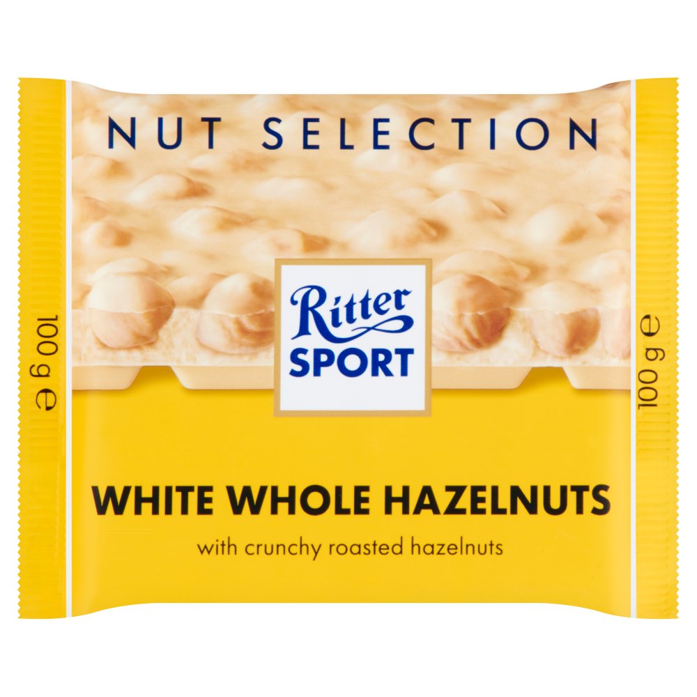 Ritter Sport Nut Selection White Whole Hazelnuts 100g-Food