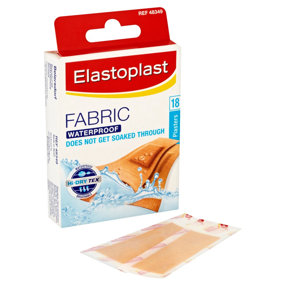 MASElastoplast Waterproof Fabric 18 Plasters-Food