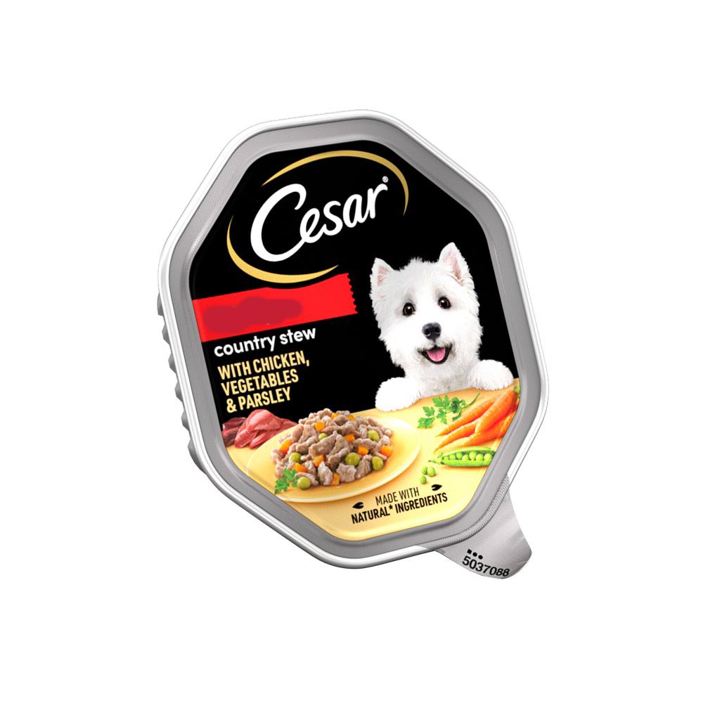 MASCesar Country Kitchen Dog Food Tray Chicken & Veg in Gravy 150g-Food