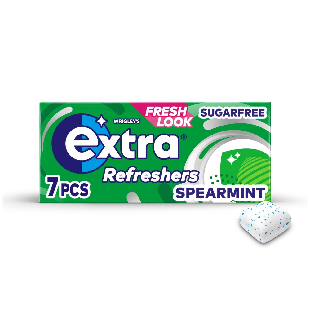 MASExtra Refreshers Spearmint Sugar Free Chewing Gum Handy 7pcs-Food