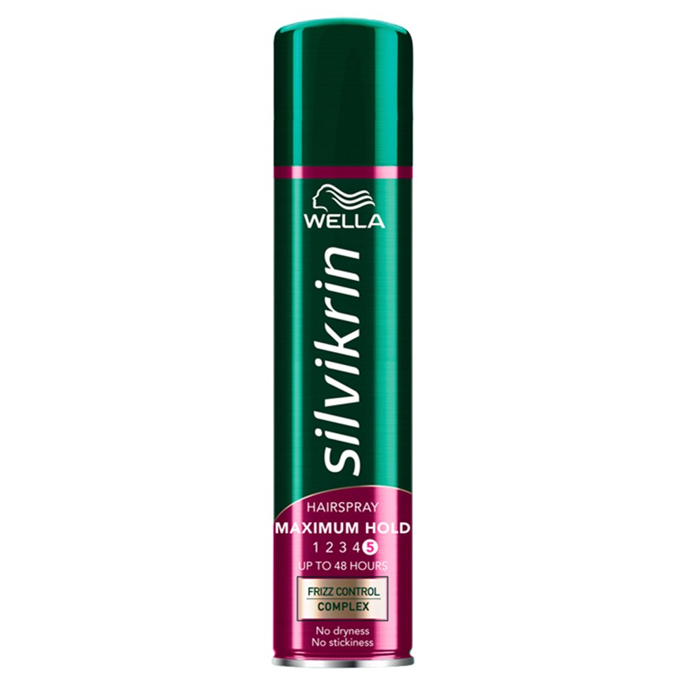 Wella Silvikrin Maximum Hold Hairspray 250ml-Food