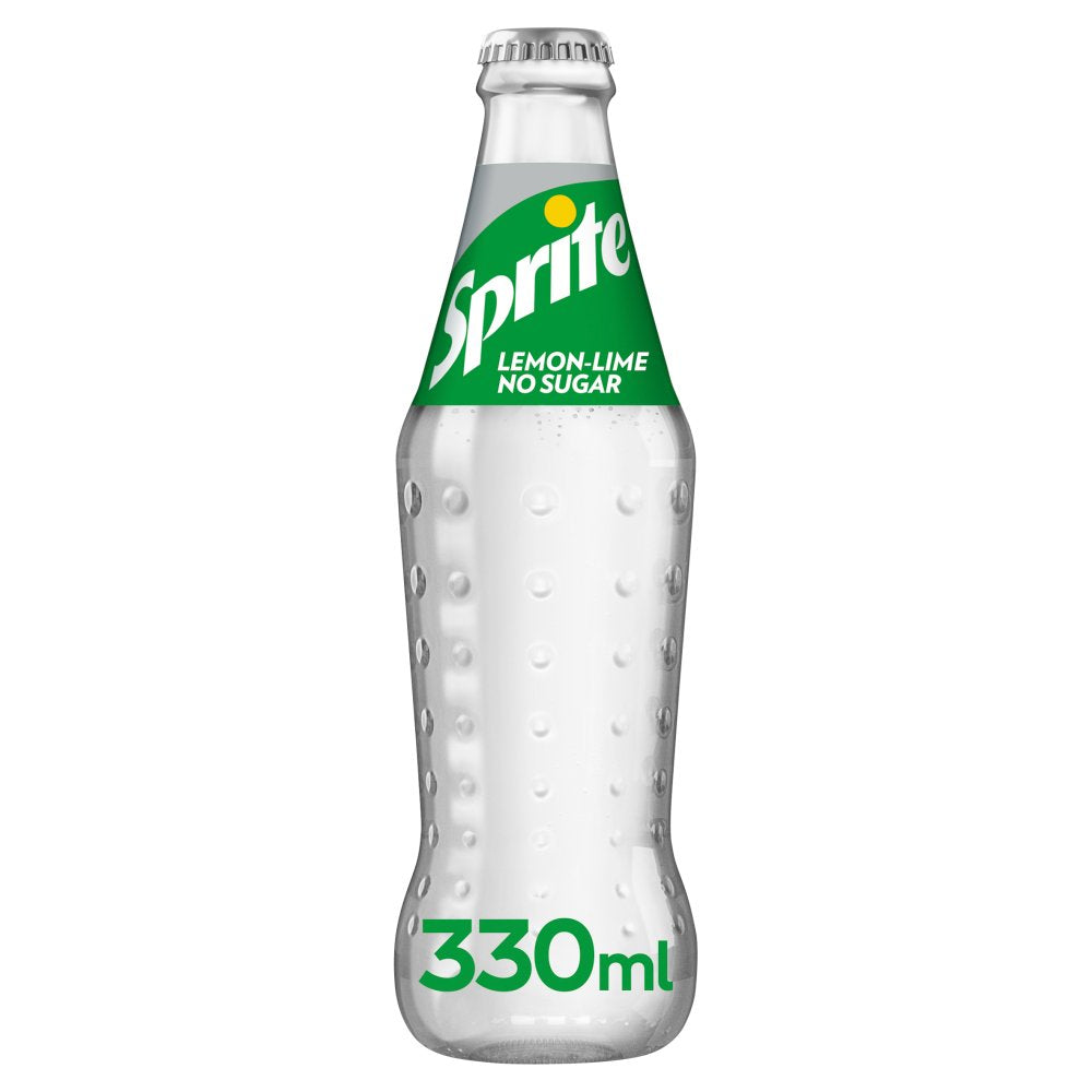 Sprite No Sugar 330ml Glass Bottle-Food