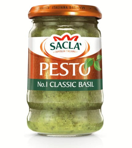 Sacla' Pesto Basil 190g-Food