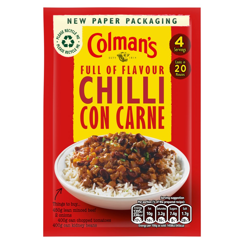 MASColman's Chilli Con Carne Recipe Mix 50g-Food