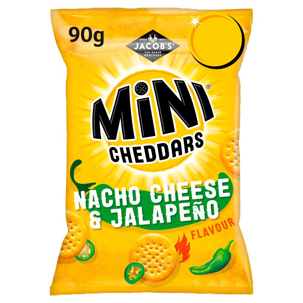 MASJacob's Mini Cheddars Nacho Cheese & Jalapeño Snacks 90g-Food