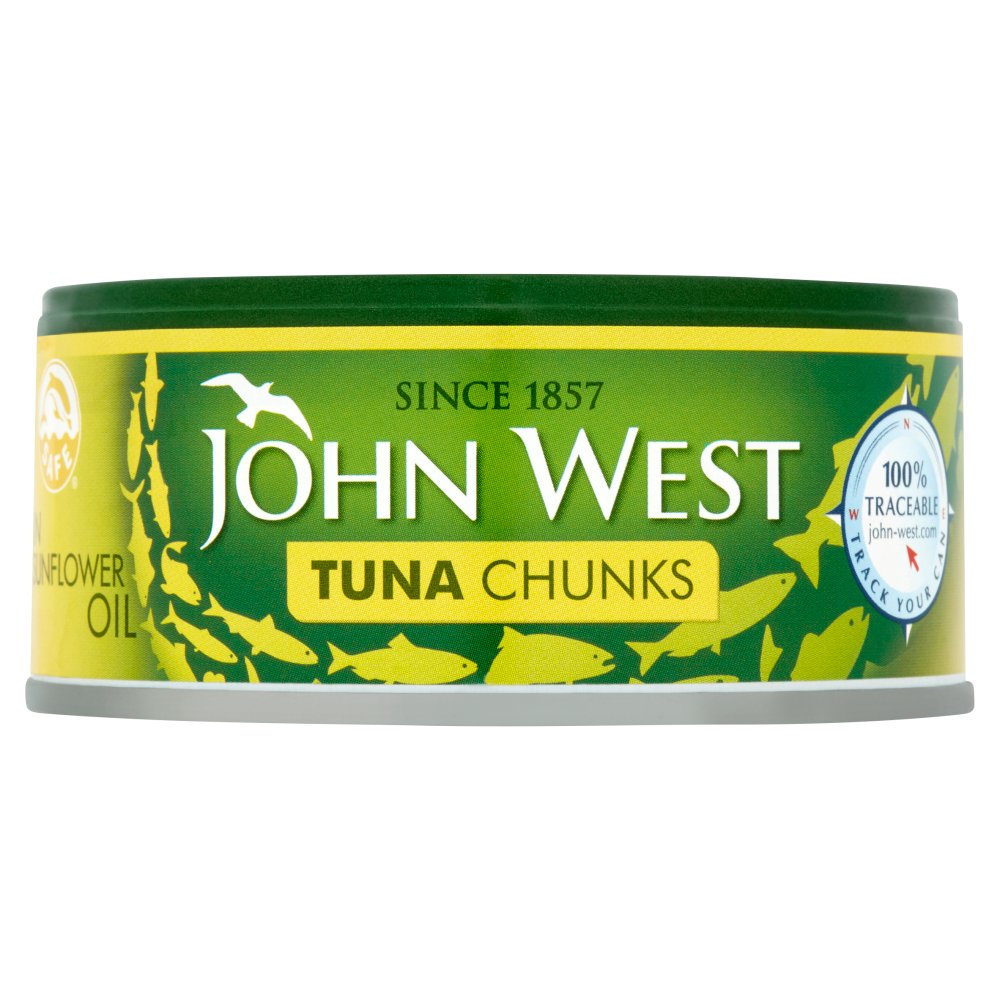 SKJohn West Tuna Chunks in Sunflower Oil 145g