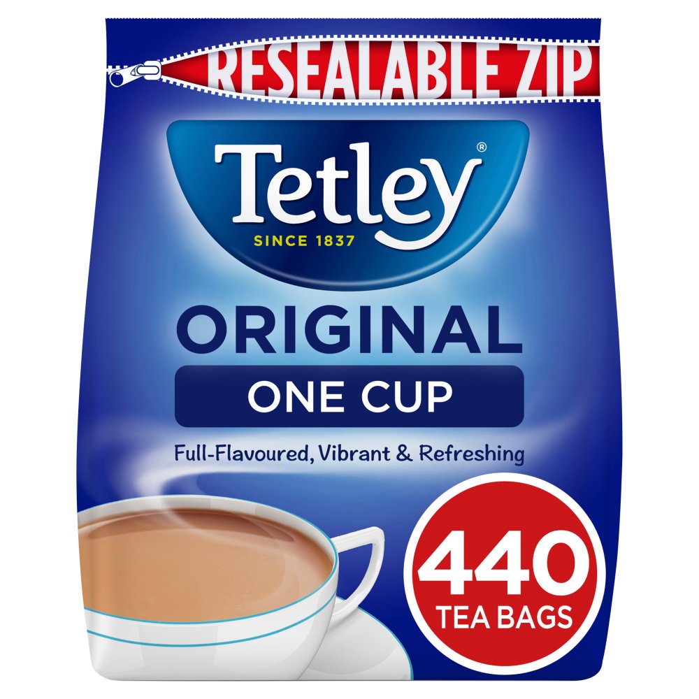 Tetley Original One Cup 440 Tea Bags 0.88kg-Food