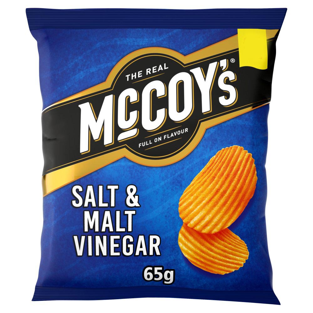 MASMcCoy's Salt & Malt Vinegar Sharing Crisps 65g-Food