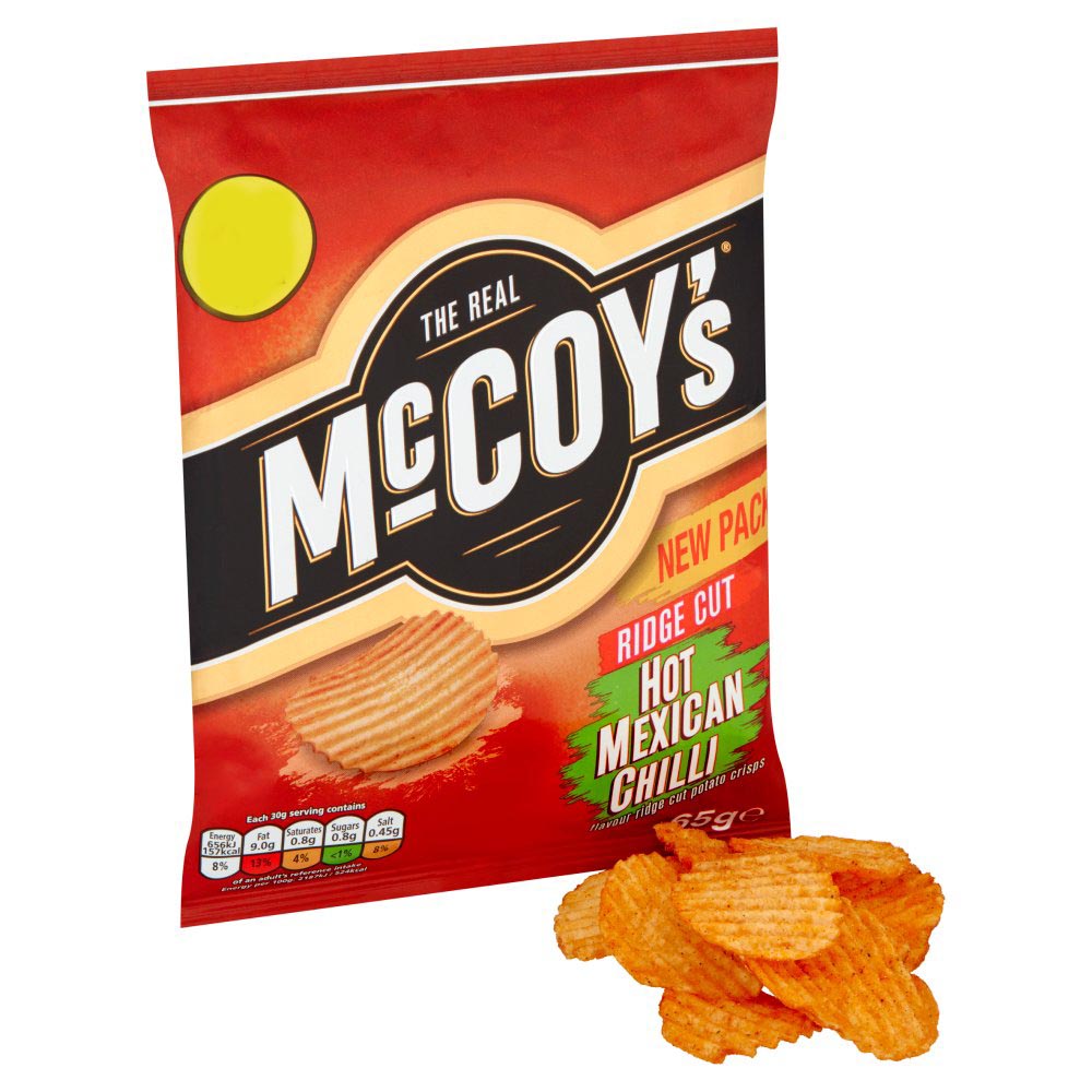 MASMcCoy's Hot Mexican Chilli Sharing Crisps 65g-Food