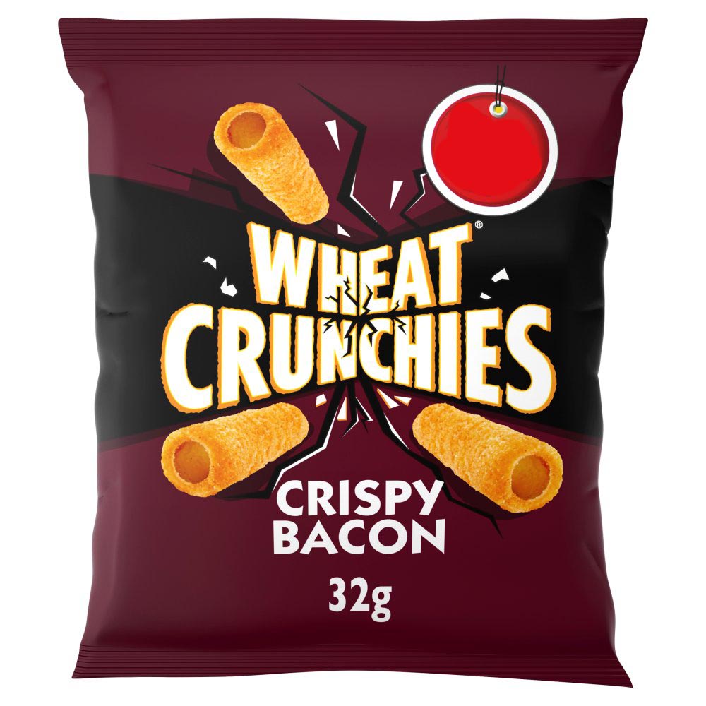 Wheat Crunchies Bacon Crisps 32g-Food