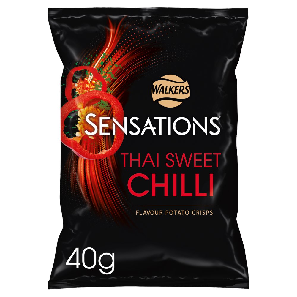 Walkers Sensations Thai Sweet Chilli Crisps 40g-Food