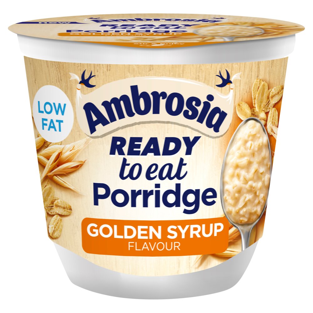 MASAmbrosia Ready to Eat Porridge Pot Golden Syrup Flavour 210g-Food