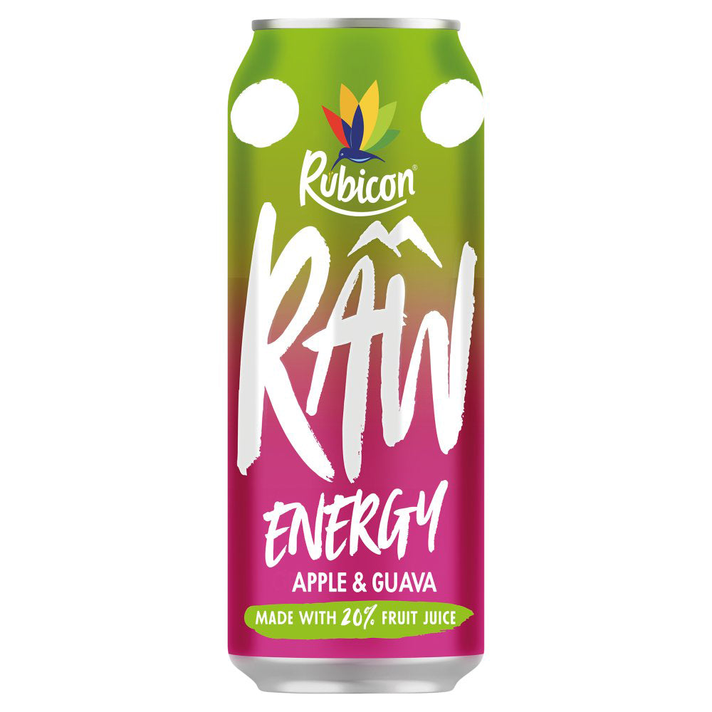 Rubicon Raw Energy Apple & Guava 500ml-Food