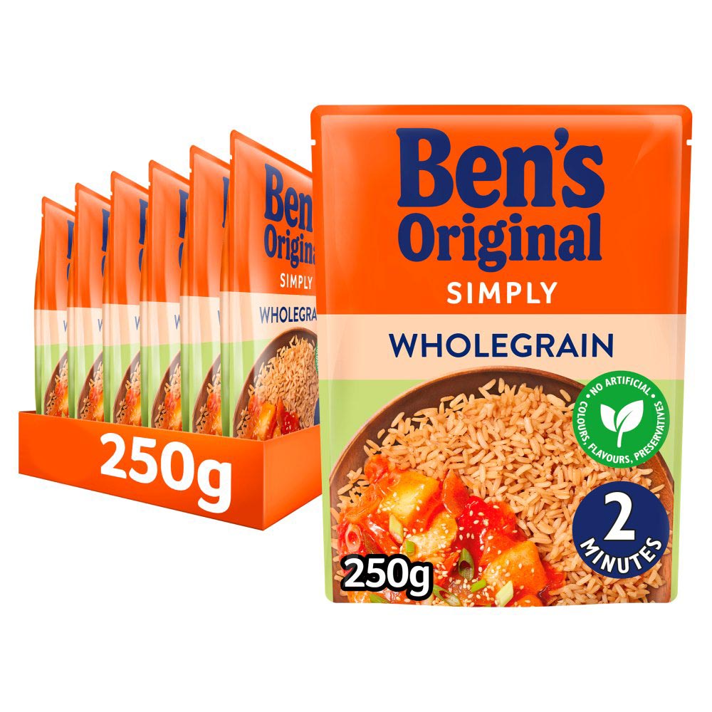 MASBens Original Wholegrain Microwave Rice 250g-Food
