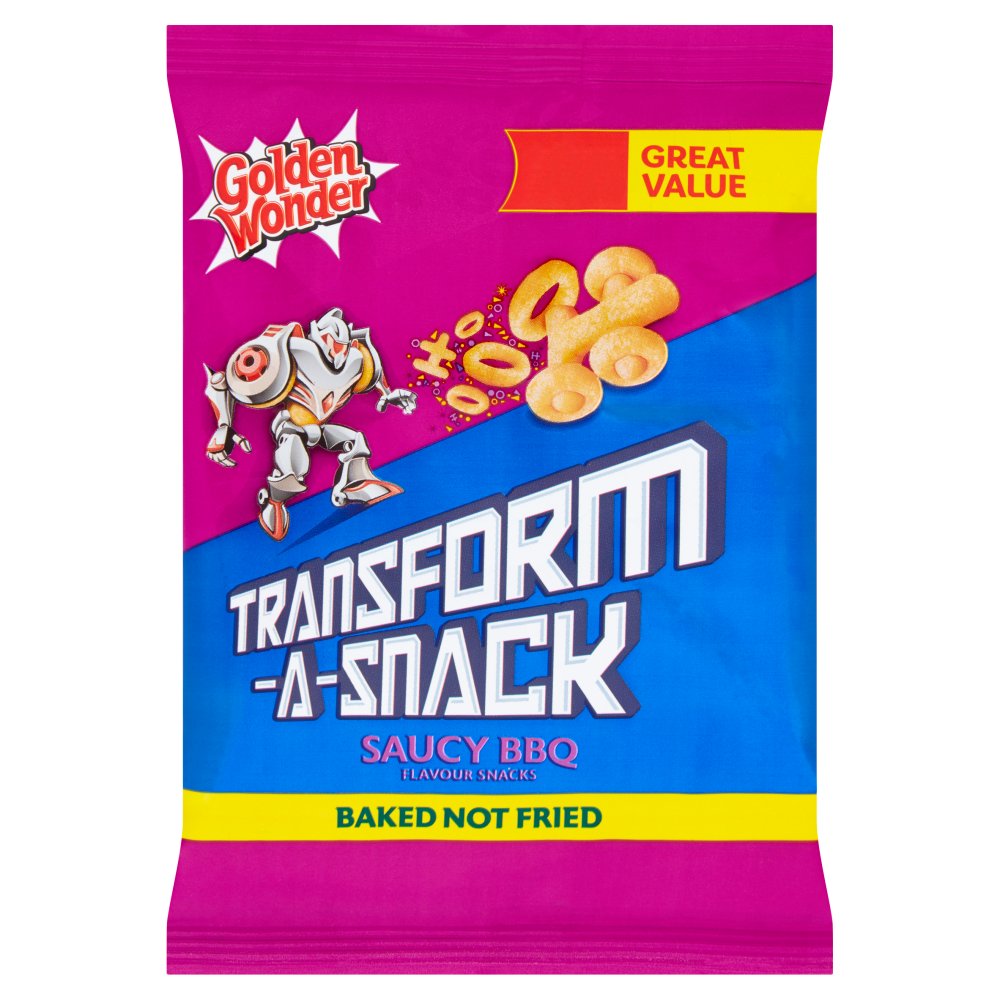 MASGolden Wonder Transfrom-A-Snack Saucy BBQ Flavour Snacks 30g-Food