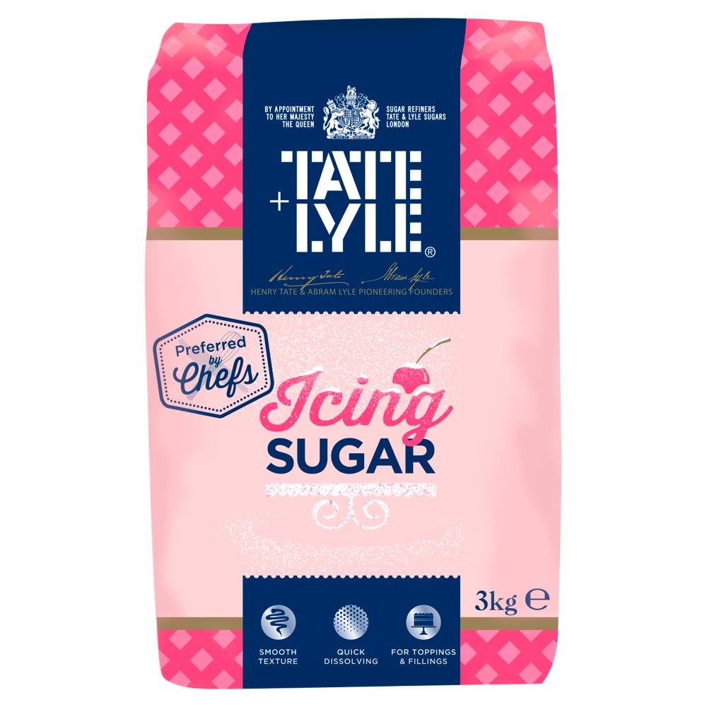 Tate & Lyle Pure Cane Icing Sugar 3kg-Food