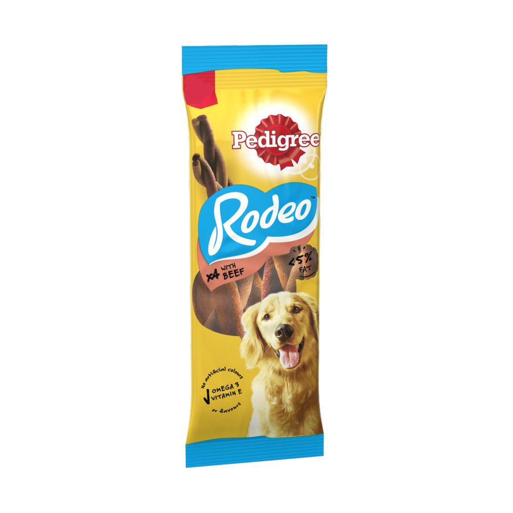 MASPedigree Rodeo Adult Dog Treats Beef 4 Sticks 70g-Food