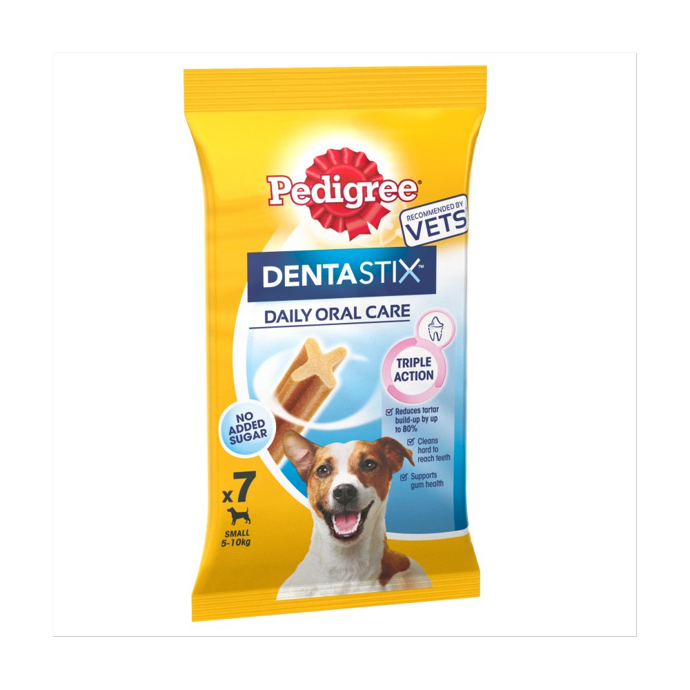 Pedigree Dentastix Daily Adult Small Dog Treats 7 x Dental Sticks 110g