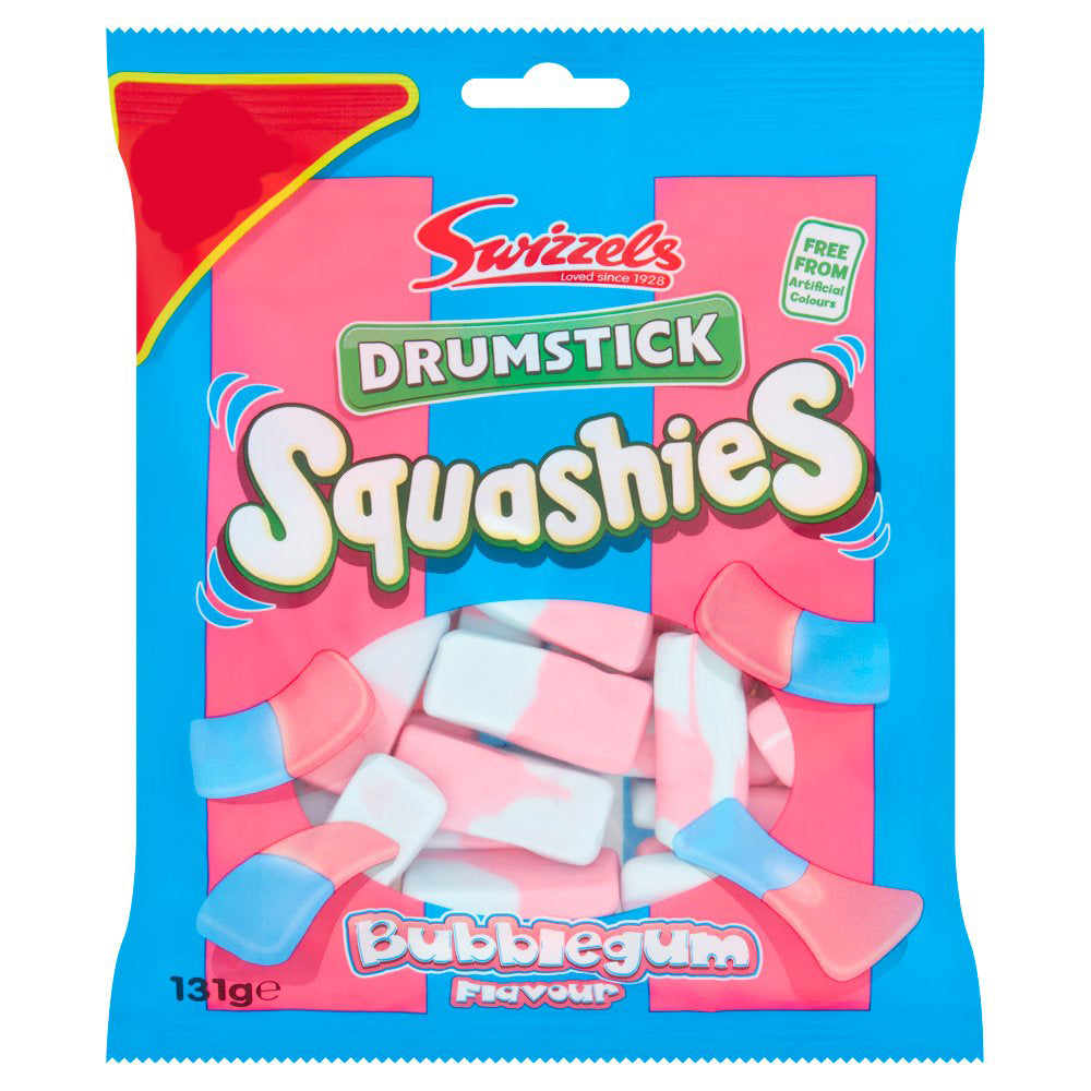 Swizzels Drumstick Squashies Bubblegum Flavour 131g-Food