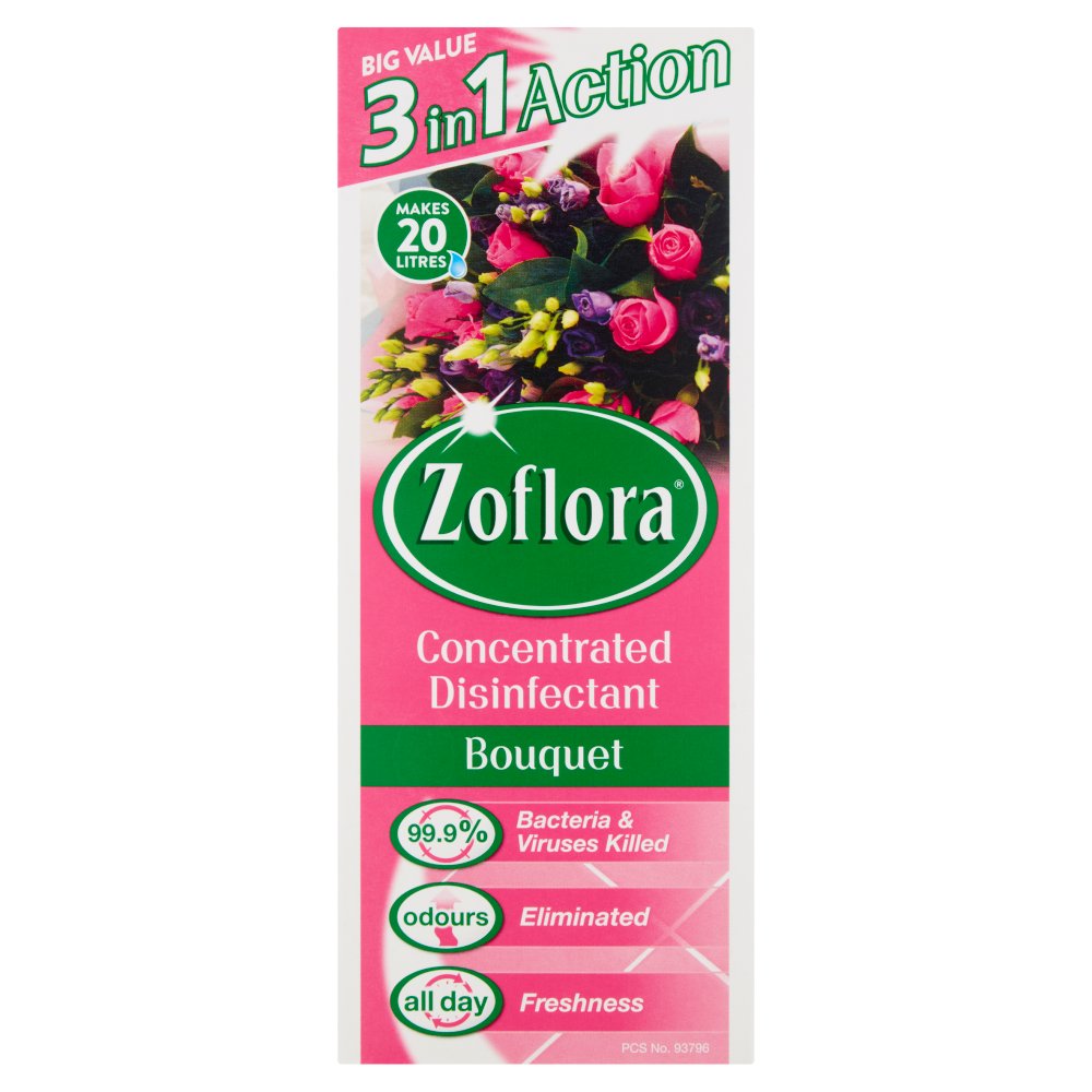 Zoflora 3 in 1 Action Concentrated Disinfectant Bouquet 500ml-Food