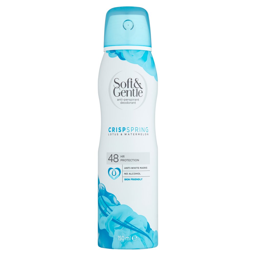 Soft & Gentle 48hr Protection Anti-Perspirant Deodorant Crisp Spring Lotus & Watermelon 150ml-Food
