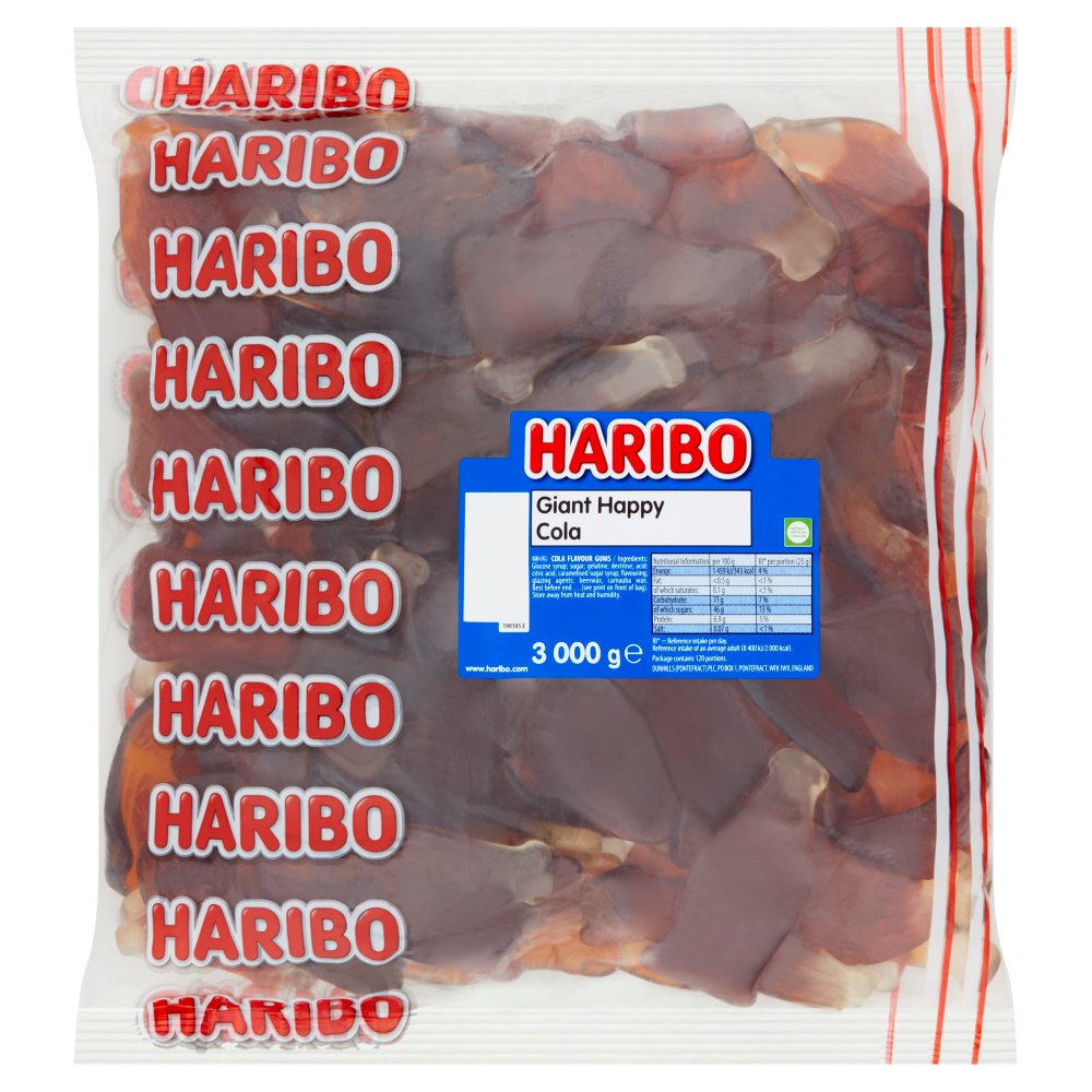HARIBO Giant Happy Cola 3000g-Food