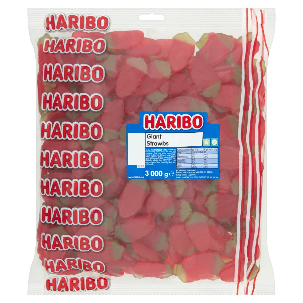HARIBO Giant Strawbs 3000g-Food