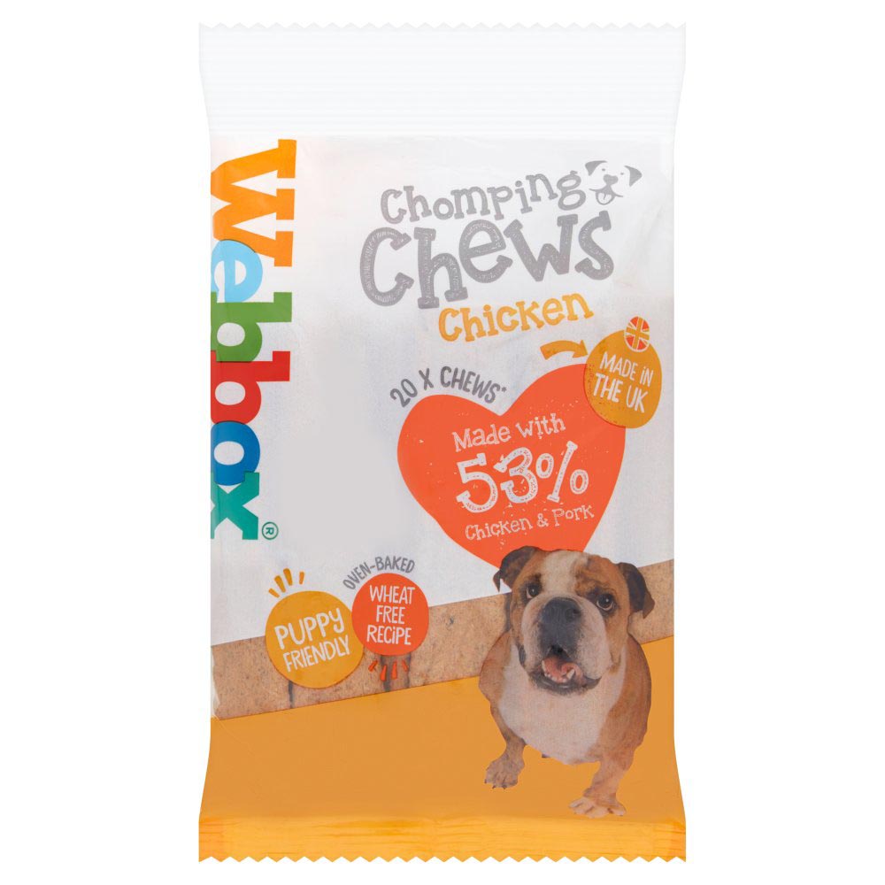 Webbox 20 Chomping Chews Chicken 200g-Food