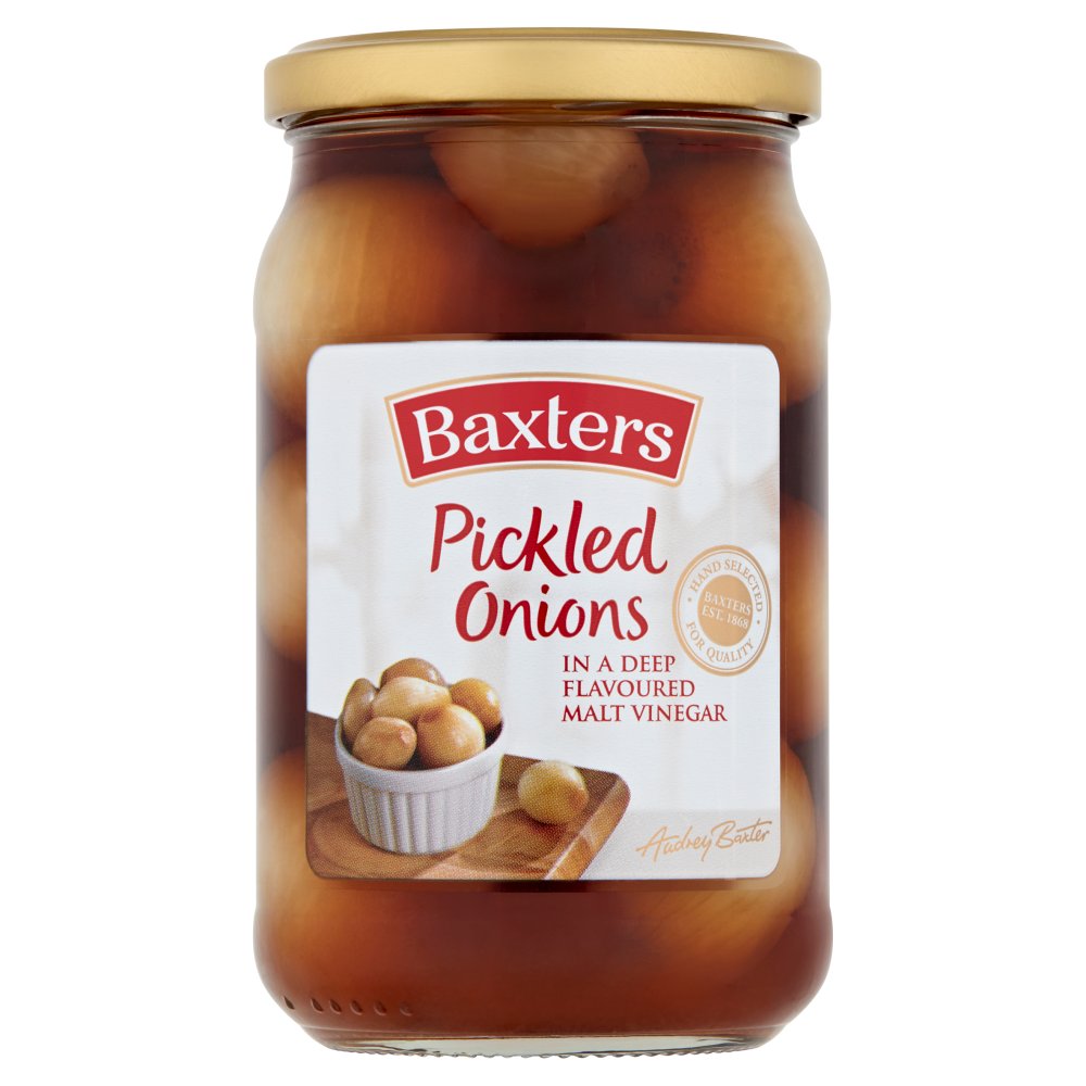 MASBaxters Pickled Onions in a Deep Flavoured Malt Vinegar 440g-Food