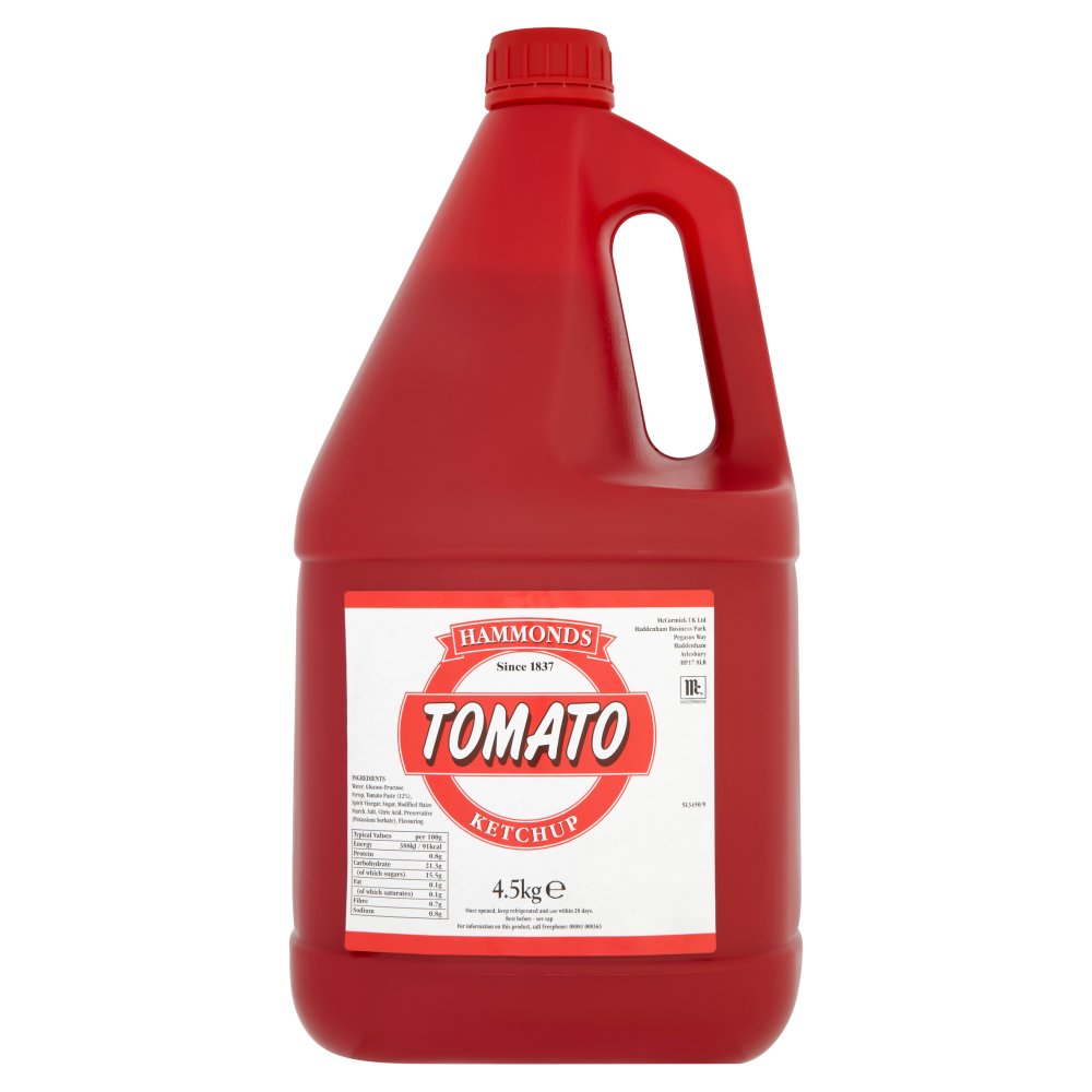 MASHammonds Tomato Ketchup 4.5kg-Food