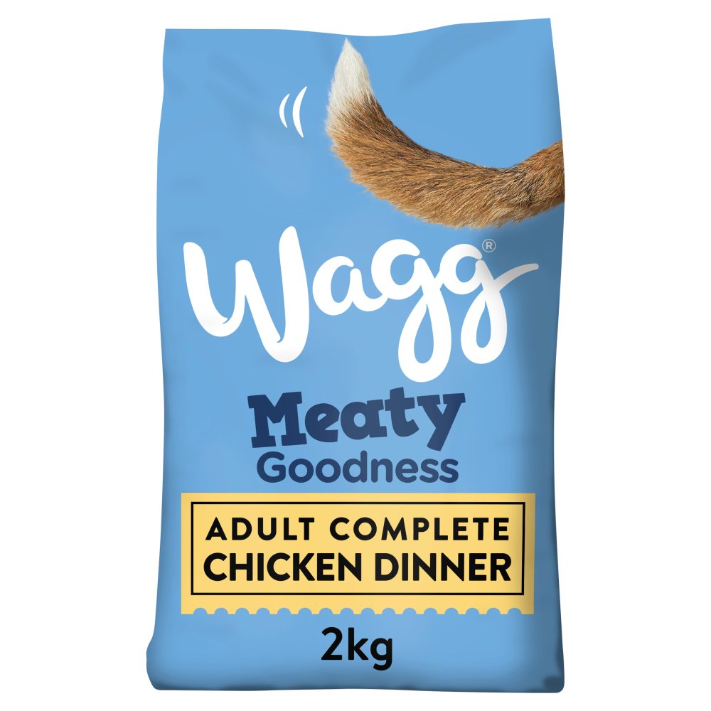 Wagg Meaty Goodness Adult Complete Chicken Dinner Dry Dog Food 2kg-Food