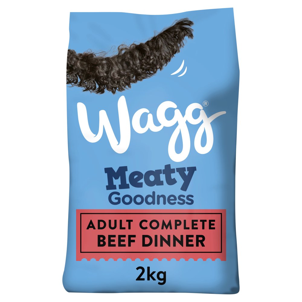 Wagg Meaty Goodness Adult Complete Beef Dinner Dry Dog Food 2kg-Food