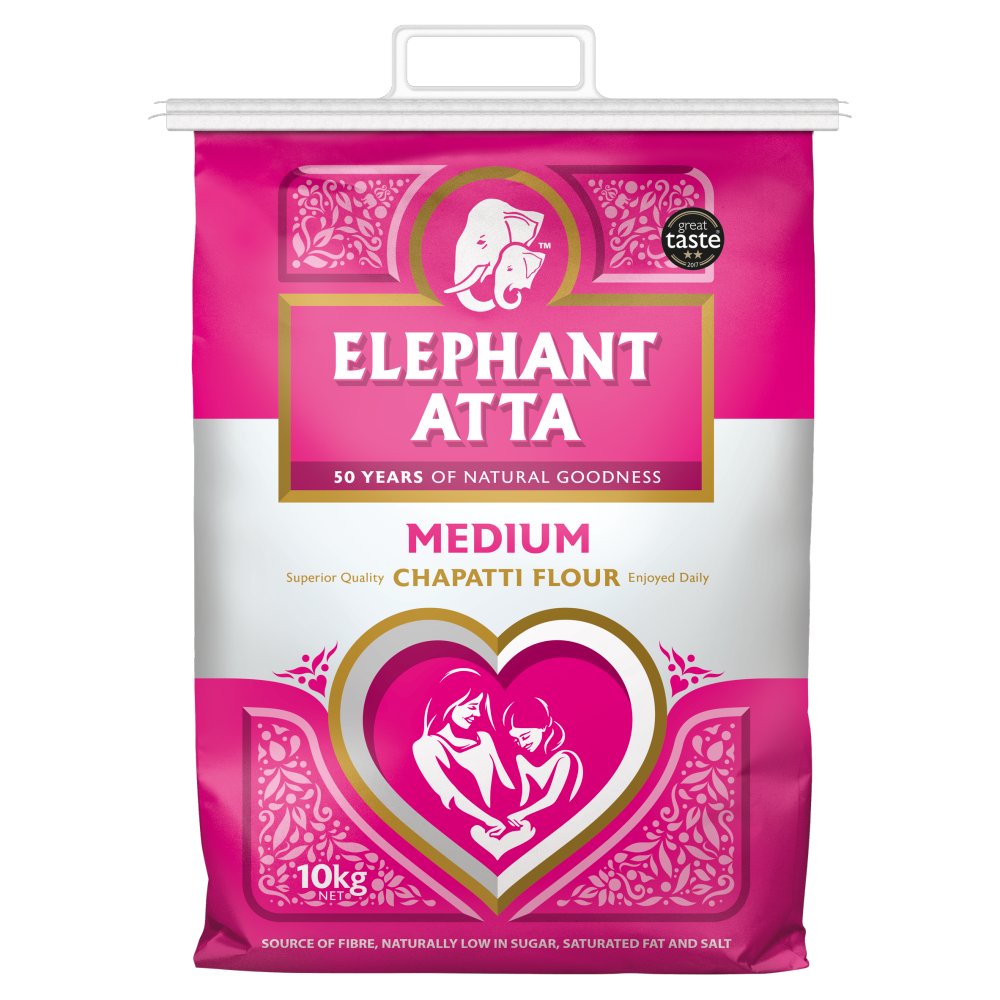 MASElephant Atta Medium Chapatti Flour 10kg-Food