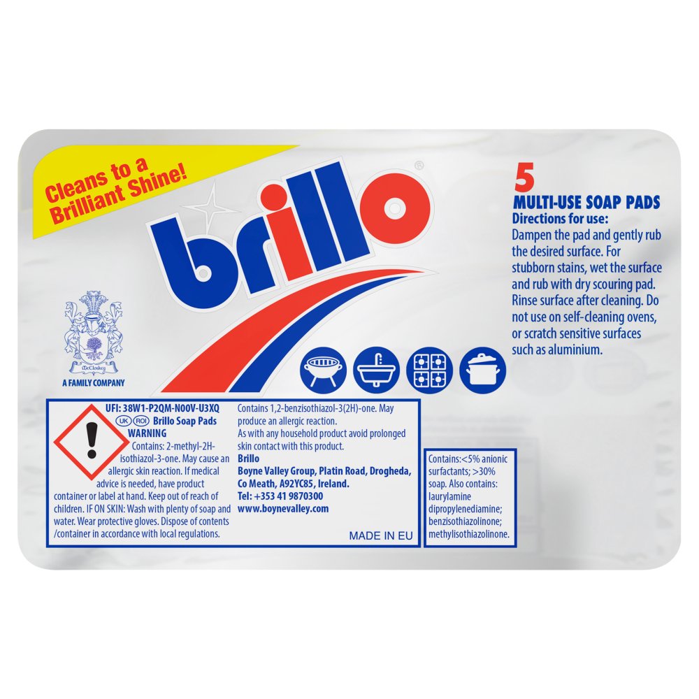 MASBrillo Soap Pads 5 Pack-Food