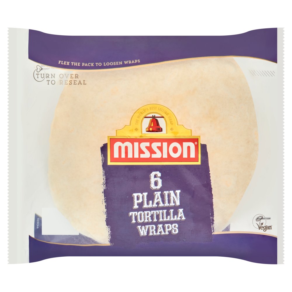 MASmission 6 Plain Tortilla Wraps 368g-Food