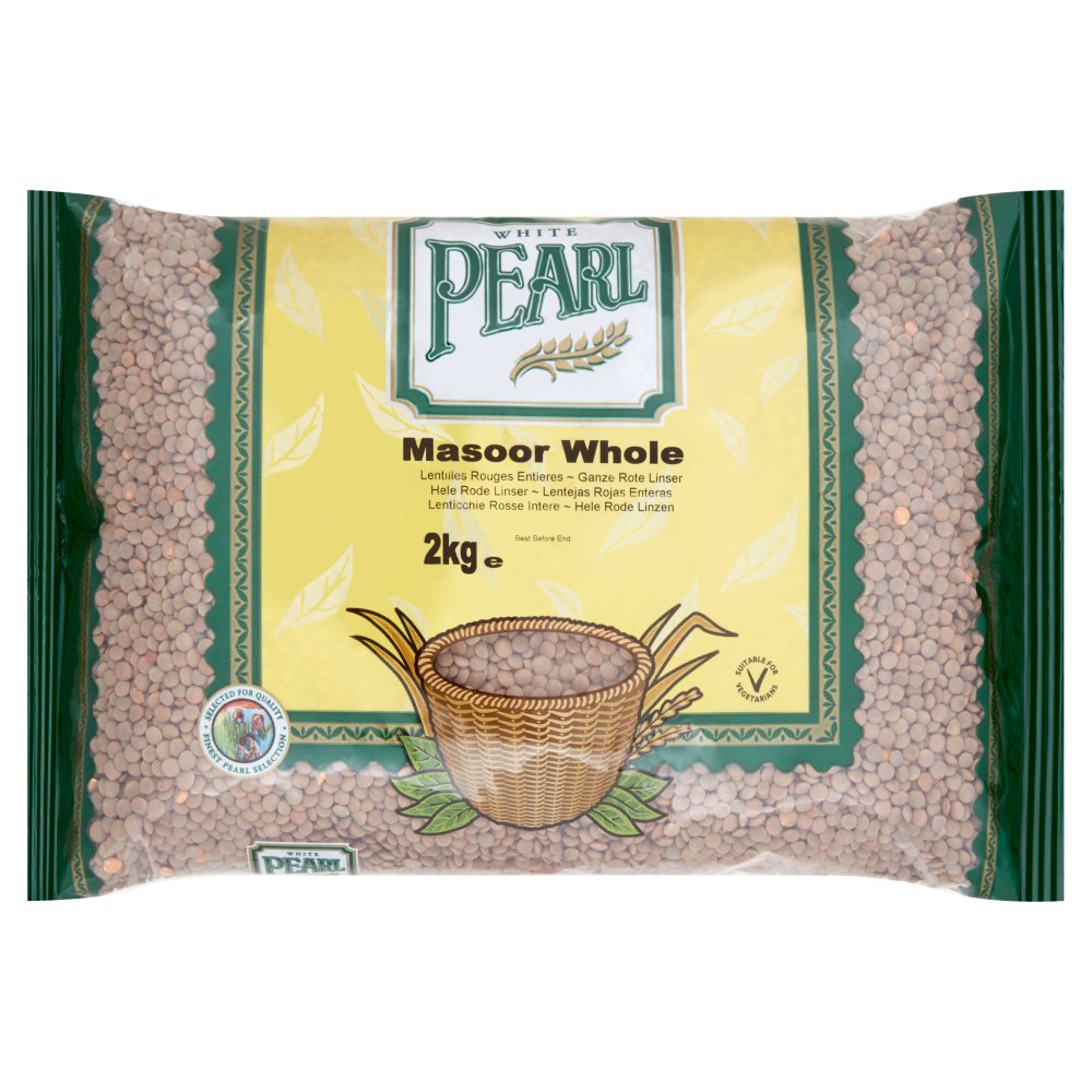 White Pearl Masoor Whole 2kg-Food