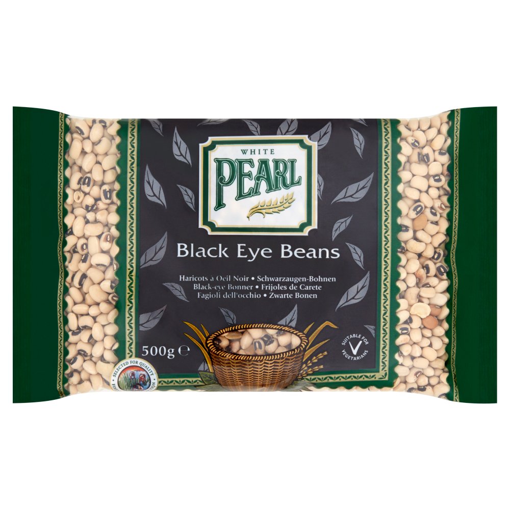 White Pearl Black Eye Beans 500g-Food
