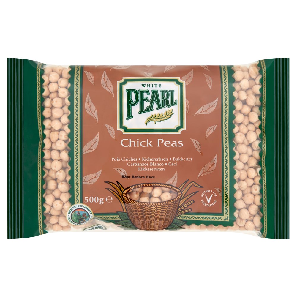 White Pearl Chick Peas 500g-Food