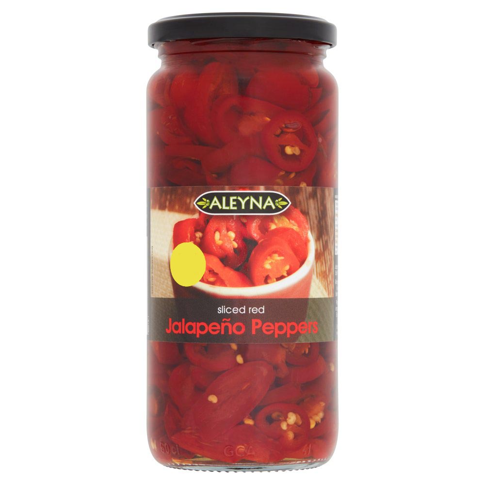Aleyna Sliced Red Jalapeño Peppers 480g Sales Asetena Pa