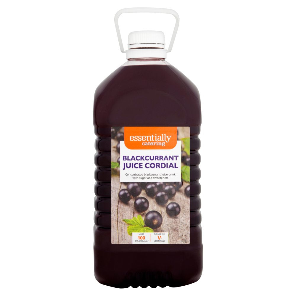 Essentially Catering Blackcurrant Juice Cordial 5L-Food