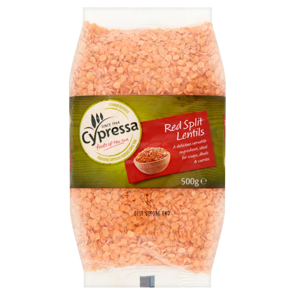 Cypressa Red Split Lentils 500g