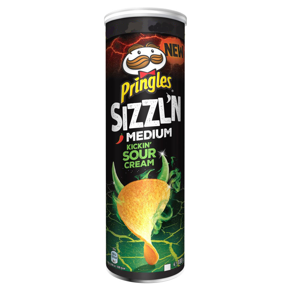 MASPringles Sizzl'n Kickin' Sour Cream 180g-Food
