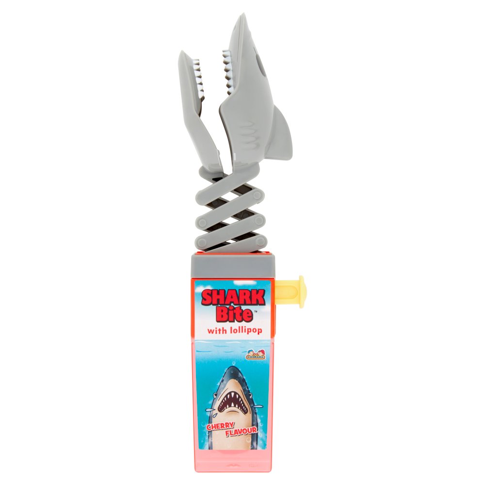 Kidsmania Shark Bite with Lollipop Cherry Flavour 17g-Food