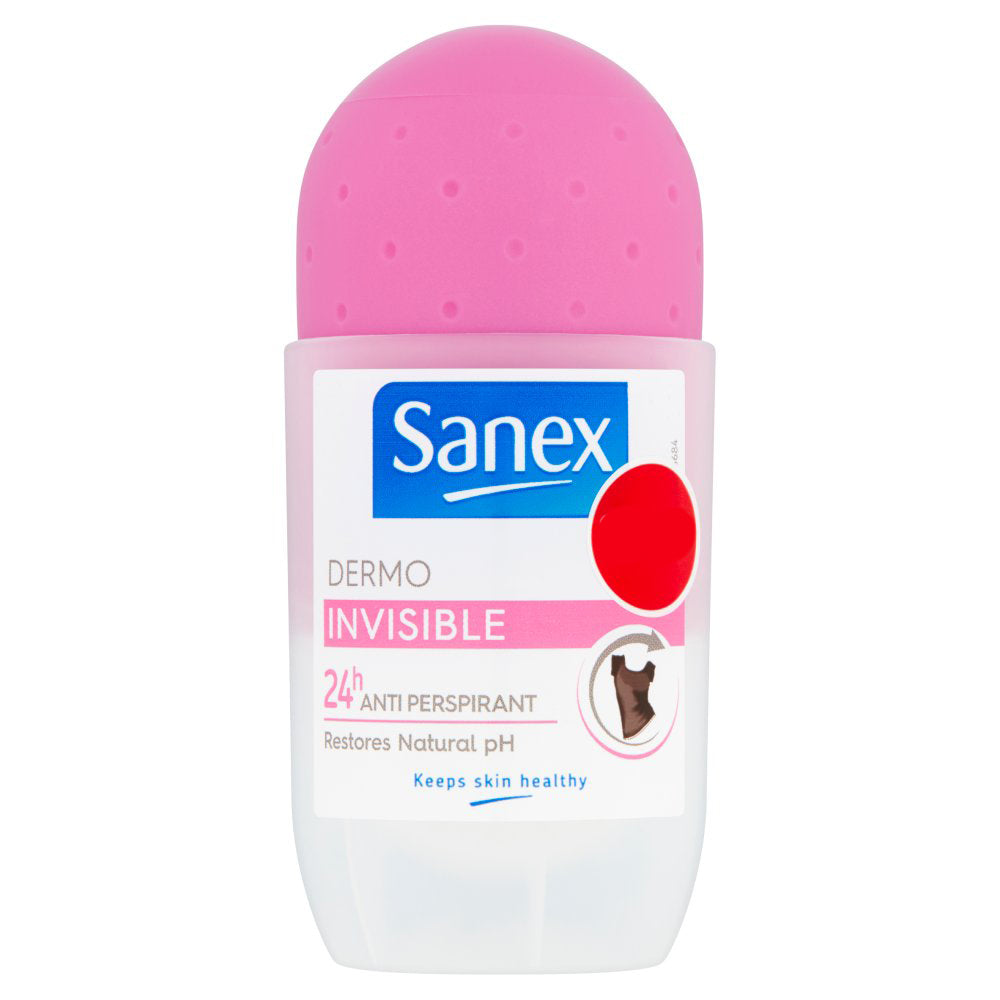 Sanex Roll On Deodorant Invisible Dry 50ml-Food