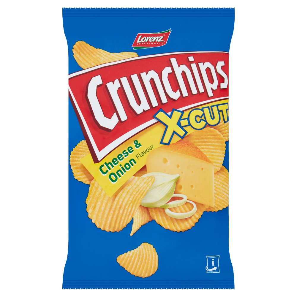 MASLorenz Snack-World X-Cut Crunchips Cheese & Onion Flavour 85g-Food