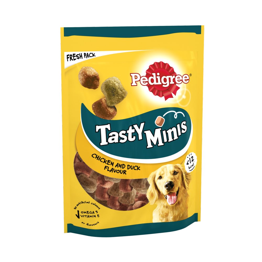 MASPedigree Tasty Minis Adult Dog Treats Chicken & Duck Chewy Cubes 130g-Food