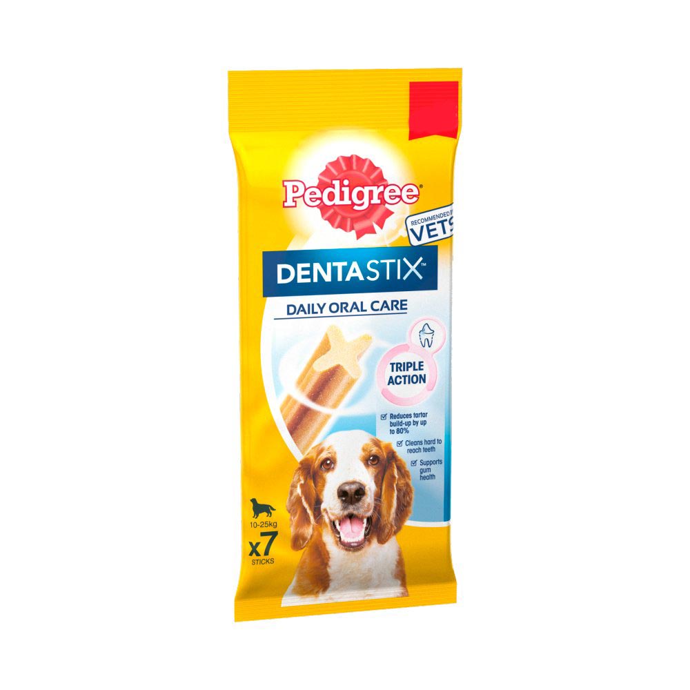 MASPedigree Dentastix Daily Medium Dog Treats 7 x Dental Sticks 180g-Food