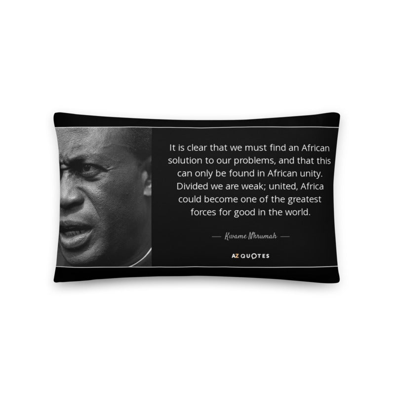 African Pillow Cover Home Decor Rectangular Kwame Nkrumah Life Quotes Printed Machine Washable Pillowcase Protector